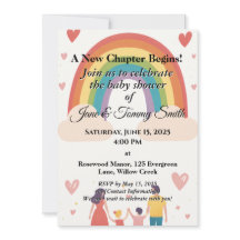 Adoption Baby shower arc-en-ciel