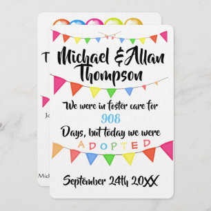 Invitation Adoption De L'Annonce De Soins D'Accueil - Partie