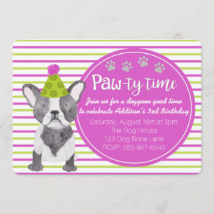 Invitation Adorable Chien Chien Chien Chien Chien Puppy Invit