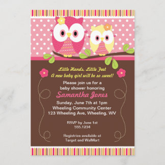 Invitation adorable d'anniversaire de baby shower