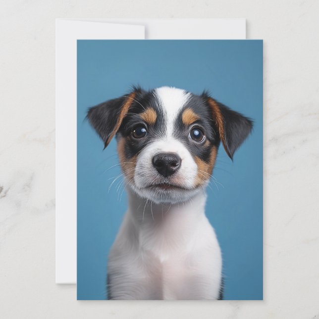 Invitation Adorable Jack Russell Terrier Portrait de chiot (Devant)