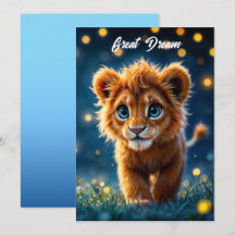 adorable lionceau de furie aux yeux étincelants