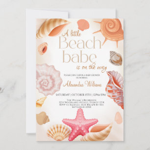 Invitation Adorable Un Petit Baby shower Bébé De Plage
