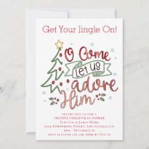 Invitation Adorons-le Joyeux Noël