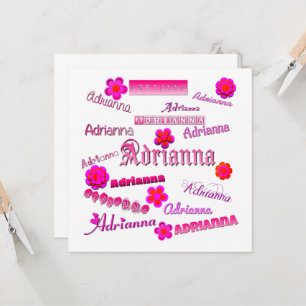 Invitation Adrianna Floral Pop Art