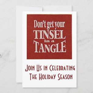 INVITATION ADULTE CHRISTMAS PARTI INVITATION= HUMOUR ET AMUSE