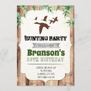 Invitations Faire Part Cartes Chasse De Canard Zazzle Fr