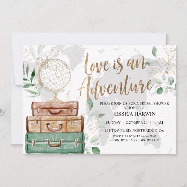 Invitation Adventure Attend Fête des mariées, (Devant)