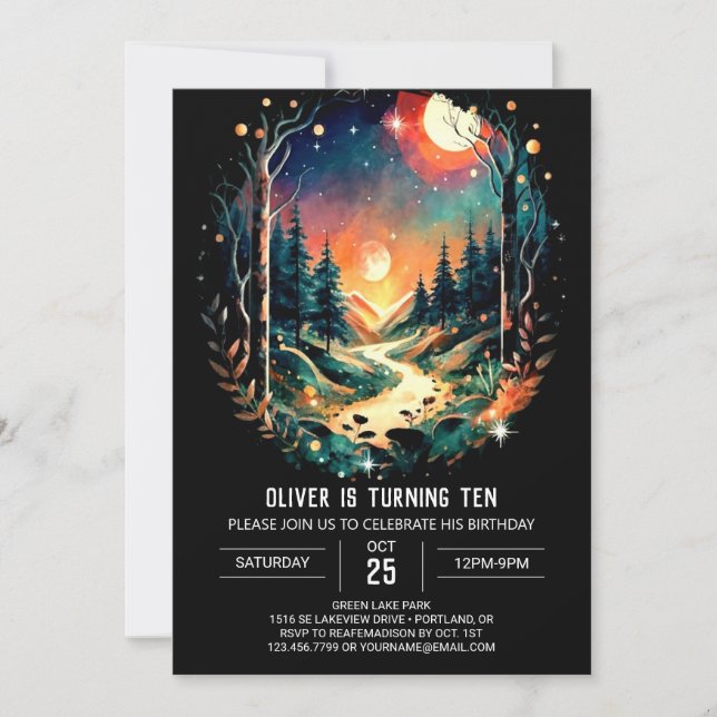 Invitation Adventure Attend l'anniversaire de la Bohême (Devant)