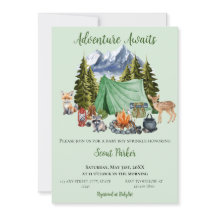 Adventure Attend le Baby shower des bois