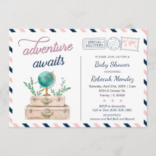 Invitations Faire Part Cartes Anniversaire Theme Voyage Zazzle Fr