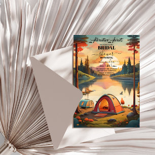 Invitation Adventure Await Mountain Forest Fête des mariées