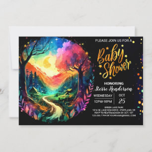 Invitation Adventure Await Woodland Cottagecore Baby shower