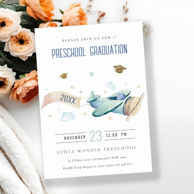 Invitation Aéronefs pour enfants mignons Stars du ciel (Créateur téléchargé)