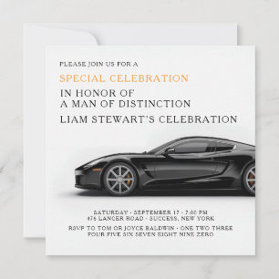 Invitation Affaire Automobile de Luxe