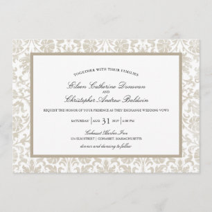 Invitation Affaire de la dentelle Vintage Mariage
