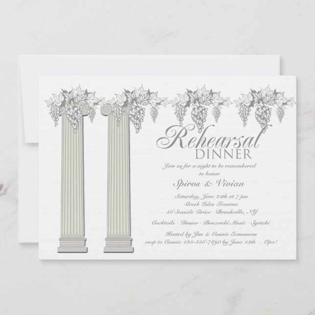 Invitation Affaire Grecque (Devant)