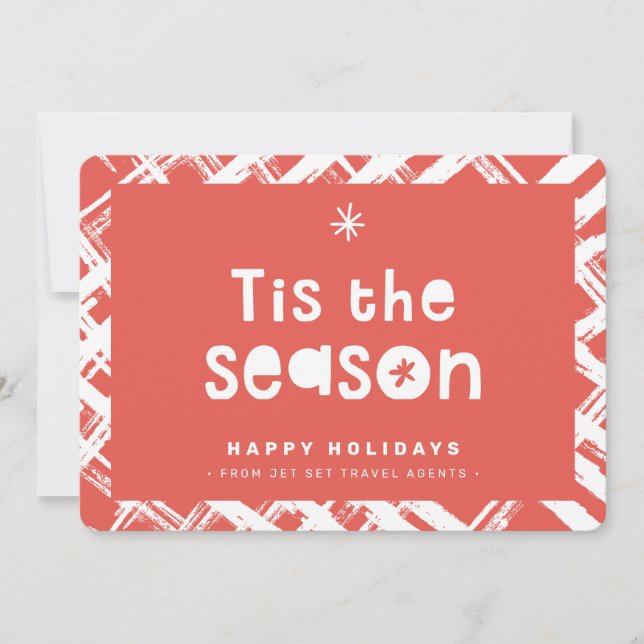 Invitation AFFAIRES DE NOËL MERCIS mignon c'est la saison  (Devant)