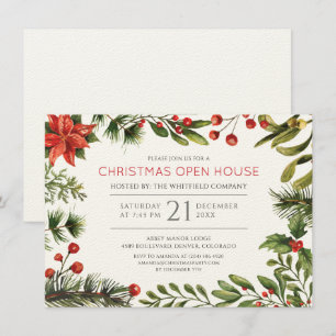 Invitation Affaires Open House Noël