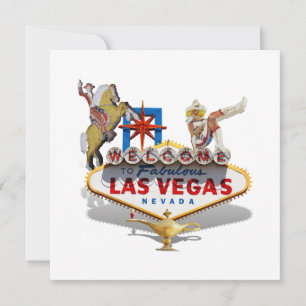 Invitation Affiche de bienvenue Las Vegas