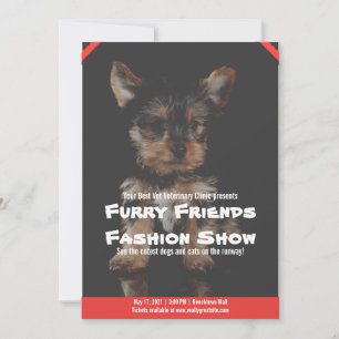 Invitation Affiche de bourse aux animaux de compagnie modifia