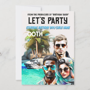 Invitation Affiche de cinéma thriller espionnage adultes anni