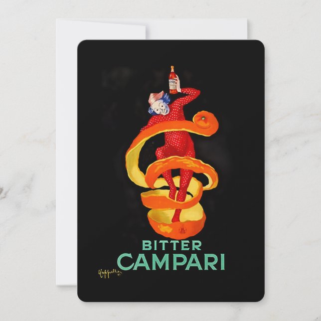 Invitation Affiche de Leonetto Cappiello pour liqueur d'orang (Devant)