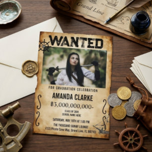 Invitation Affiche de récompense de pirate Photo de remise de