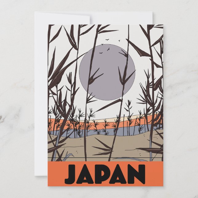 Invitation Affiche de voyage au Japon (Devant)