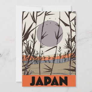 Invitation Affiche de voyage au Japon
