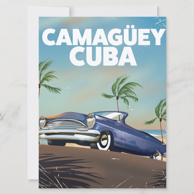 Invitation Affiche de voyage cubain de Camagüey (Devant)