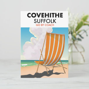 Invitation Affiche de voyage de la plage de Covehithe Suffolk