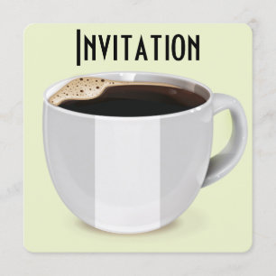 Invitation Affiche Vintage sur la publicité pour le café