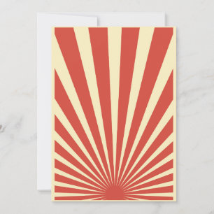 Invitation affiches vintages de sunburst bleu