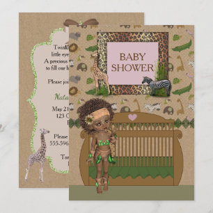 Invitation africaine de baby shower