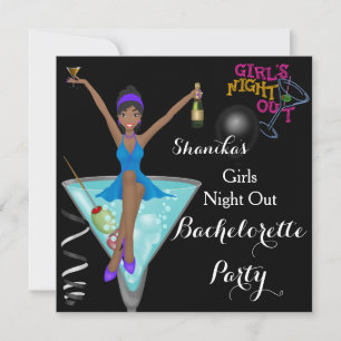 Invitation African American Bachelorette Party Cocktails 2