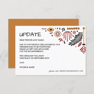 Invitation Africana Actualisation du MARIAGE Ankara Kente