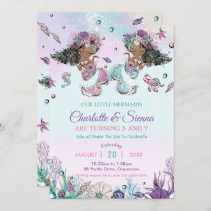 Anniversaire Soeur Jumelle Invitations Faire Part Cartes Zazzle