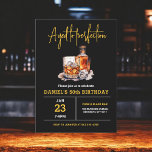 Invitation Âgé à la perfection Hommes 50e anniversaire de Whi<br><div class="desc">Levez un verre pour célébrer avec style avec cette invitation pour la fête d'anniversaire du Whiskey Adulte Bourbon. Dotée d'un design rustique mais sophistiqué inspiré par les étiquettes classiques du whisky, cette invitation est parfaite pour les amateurs d'esprits fins. Avec une typographie audacieuse et des tons riches et terreux, il...</div>