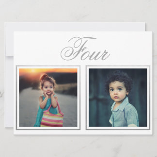 Invitation Âge du marié Élégant Classe Table argentée Numéro