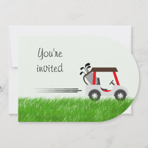 Invitation Âge Personnalisé Anniversaire Pour Golf Lover Golf