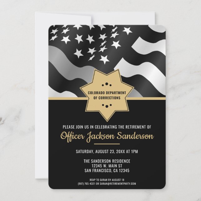 Invitation Agent d'application de la loi - Service correction (Devant)