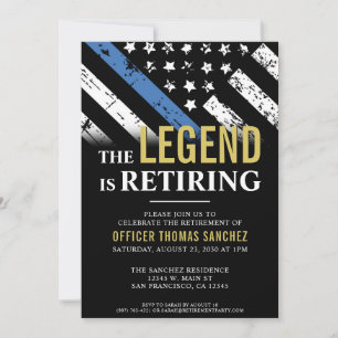 Invitation Agent de l'application de la loi du Parti de la re