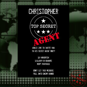 Invitation Agent secret - TOP SECRET Party