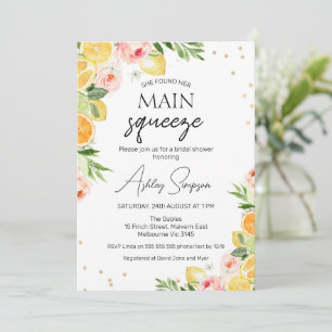 Invitation Agrumes floraux trouvé Fête des mariées principale