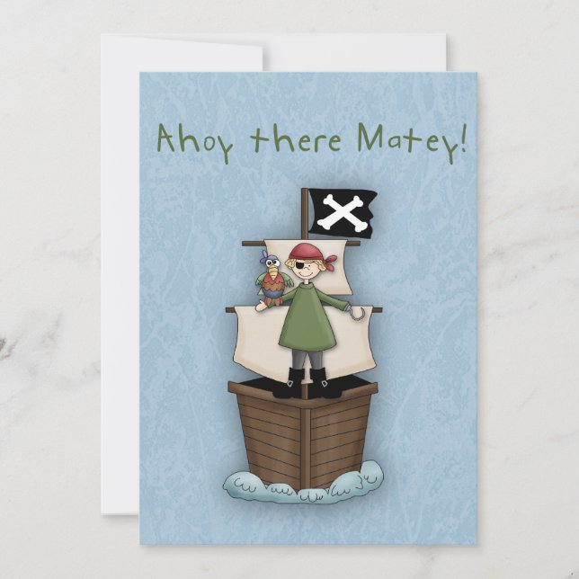 Invitation Ahoy Matelot (Devant)
