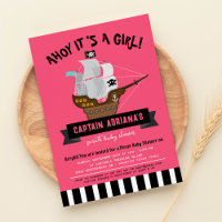 Ahoy Matey ! Baby shower fille pirate de bateau