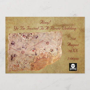 Invitation Ahoy ! Un Mariage pirate