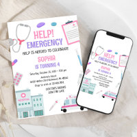Aide Urgence Enfants Docteur Fille Anniversaire