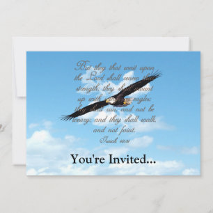 Invitation Aigles, Isaïe 40:31 Bible chrétienne
